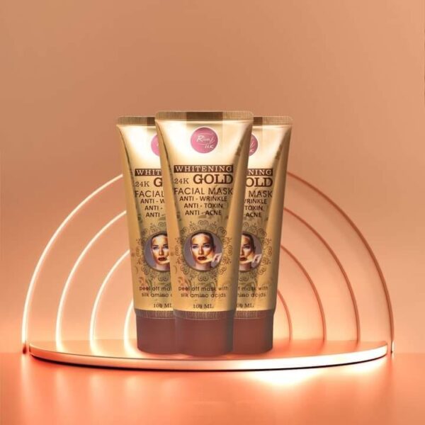 Rivaj UK 24K Gold Whitening Facial Mask - (100ml) - Image 2