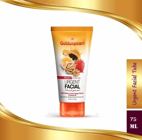 Golden Pearl Fruity Whitening Urgent Facial Tube - 75ml