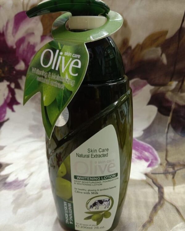 Skin Care Olive Whitening and Moisturizing Lotion 200ml - Image 3