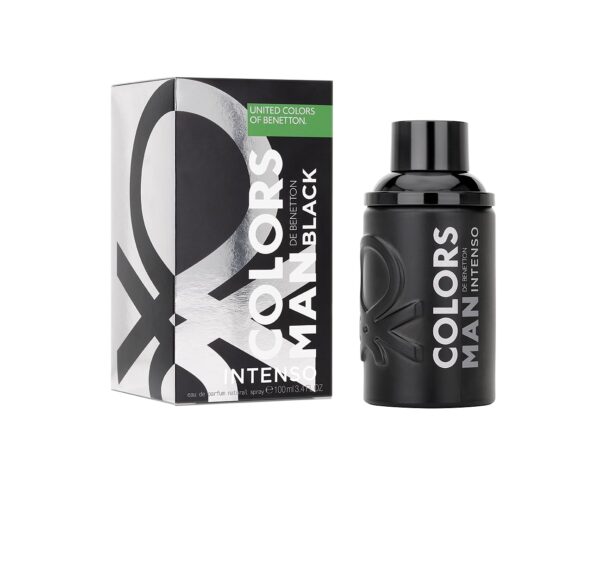UNITED COLORS OF BENETTON Benetton Colors Black Intense Men 3.4 Oz EDP 100ML: