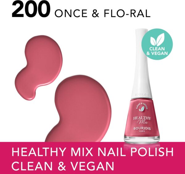 Bourjois Healthy Mix Vegan Nail Polish 200 once & flo-ral, 12ML.