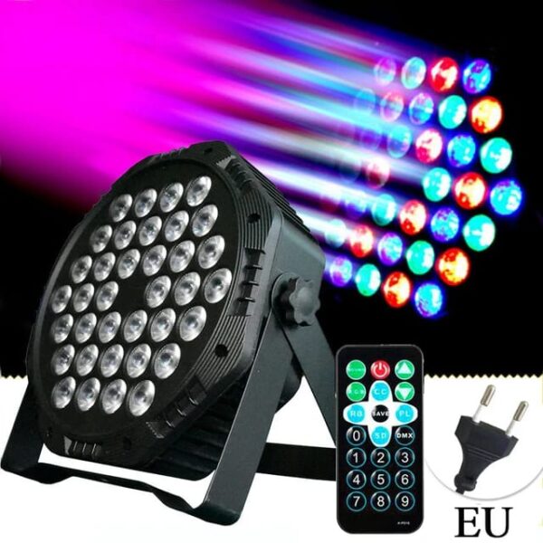 RGB 36 LED Par Stage MULTI COLOUR Light DJ Disco Party Wedding Lighting - Image 2
