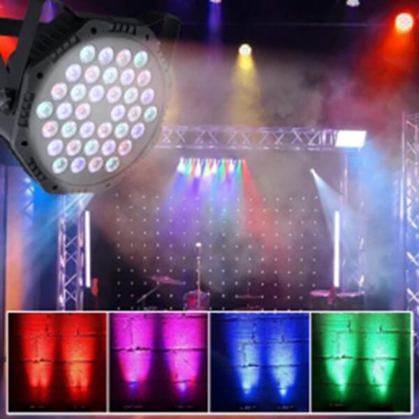 RGB 36 LED Par Stage MULTI COLOUR Light DJ Disco Party Wedding Lighting - Image 5