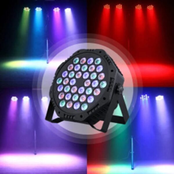 RGB 36 LED Par Stage MULTI COLOUR Light DJ Disco Party Wedding Lighting