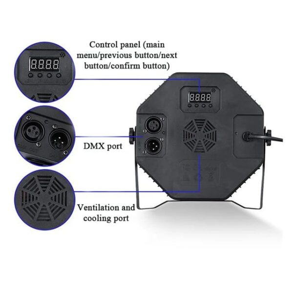 RGB 36 LED Par Stage MULTI COLOUR Light DJ Disco Party Wedding Lighting - Image 7