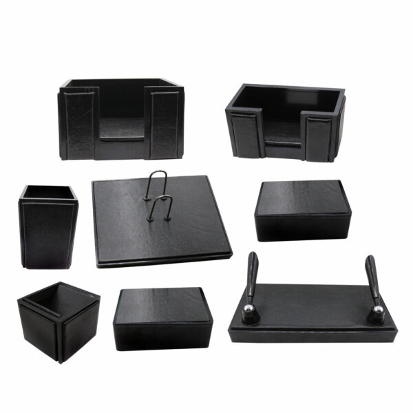 Senator Rexine Leather Desk Organizer 8 pcs Set #20. - Image 2
