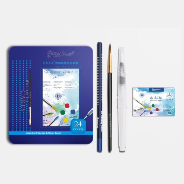 Giorgione Solid Watercolor Paint Cakes Set of 24. - Image 6