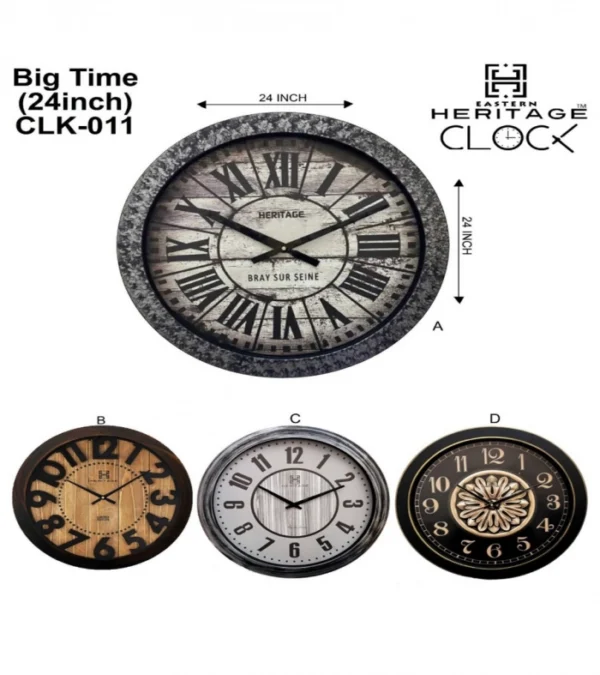 Heritage Wall Clock Big Time 24inch Item Code: CLK-011:
