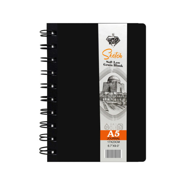Superb Board Journal Hard Binding Spiral Sketchbook A5. - Image 8