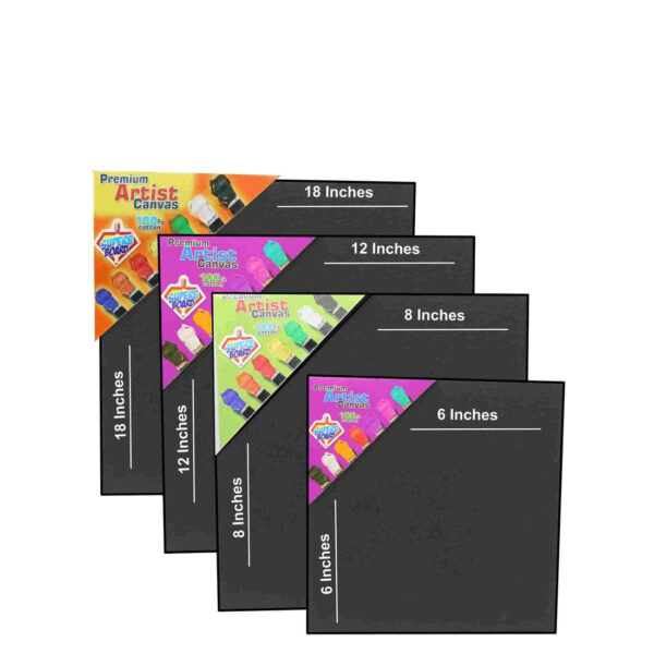 Black Canvas Board for Painting Available In Different Sizes. - Image 3
