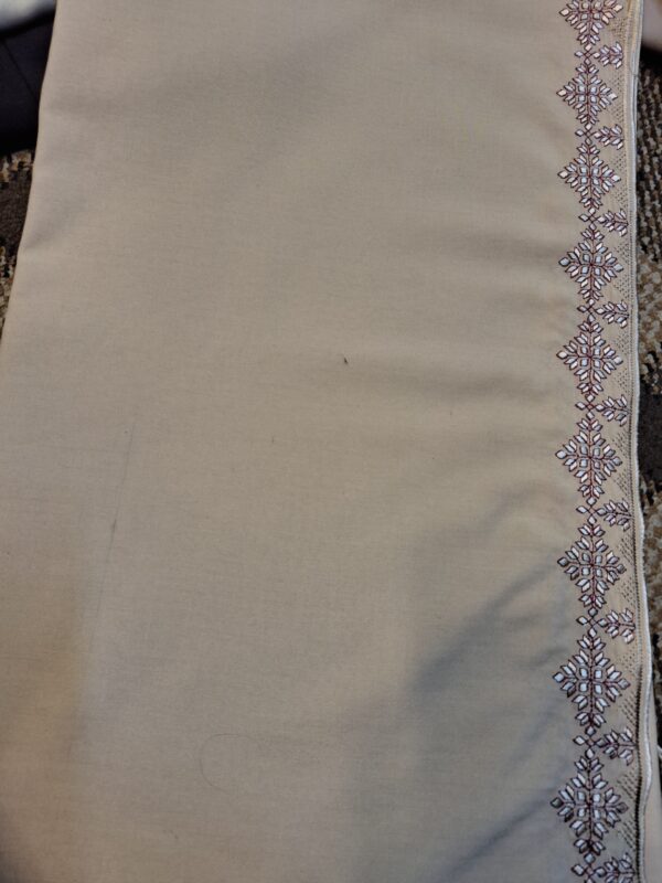 SWISS embroidered boarder Shawl