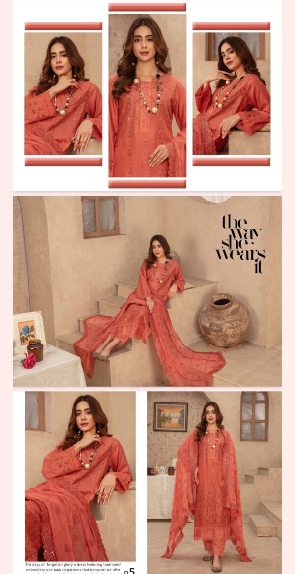 Jashan By Zara Meer Lawn (Un Stitched) 3 Piece, Vol 173, New Collection 2025. - Image 12