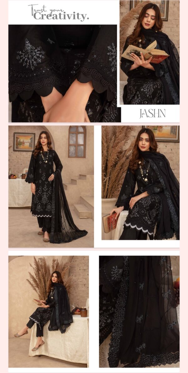 Jashan By Zara Meer Lawn (Un Stitched) 3 Piece, Vol 173, New Collection 2025. - Image 6
