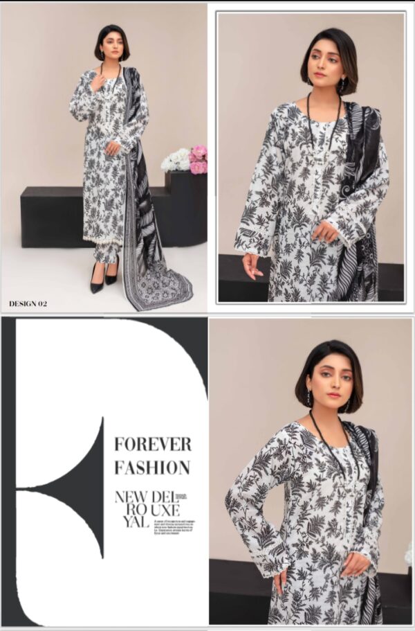 ISHQ MURSHAD BY RANG RIAZ VOL 03 UNSTITCHED 3PC LAWN SUIT NEW COLLECTION 2025 - Image 9