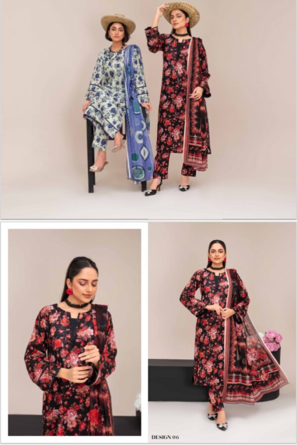 ISHQ MURSHAD BY RANG RIAZ VOL 03 UNSTITCHED 3PC LAWN SUIT NEW COLLECTION 2025 - Image 8