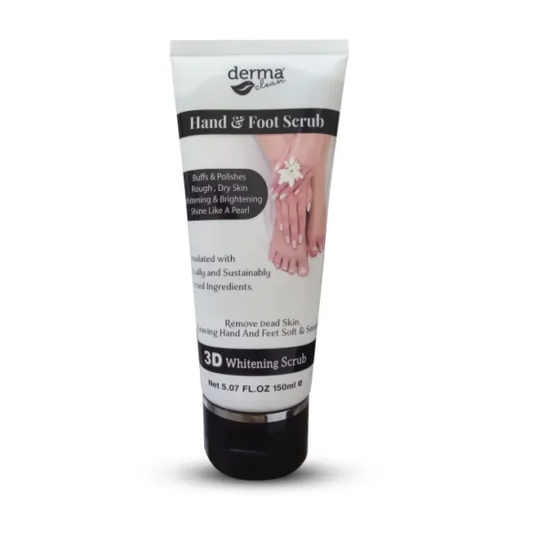 Derma 3D Whitening clean Hand & Foot scrub 150ml.