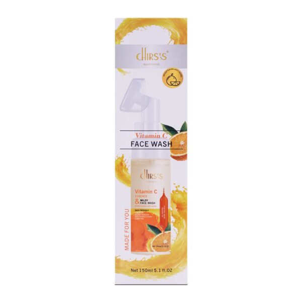 Chirs's Vitamin C Face Wash, Brightening And Anti Aging Cleansing Mouse, 150 ML. - Image 4