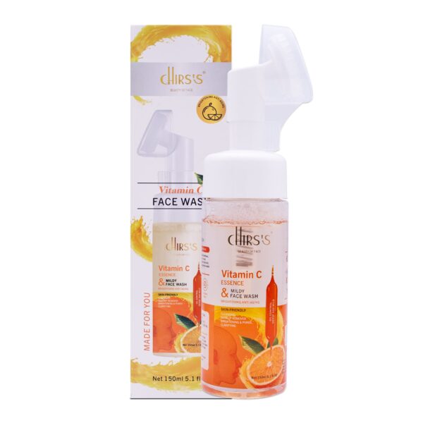 Chirs's Vitamin C Face Wash, Brightening And Anti Aging Cleansing Mouse, 150 ML. - Image 2
