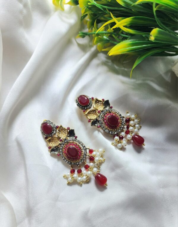 Casting Made Earrings Exclusive By Unique Fancy Jewellery. - Image 7
