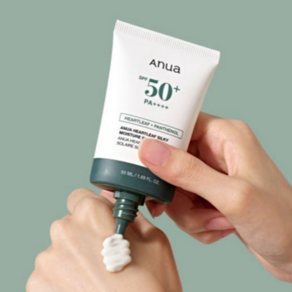 2 in 1 Anua Heartleaf Silky Moisture Sun Cream 50 ml + 10 ml. - Image 4