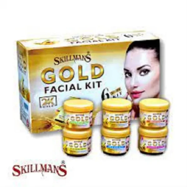 SkillMans 6 in 1, 24 K Gold Facial Kit.