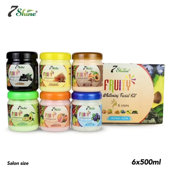 7 Shine Fruity Facial Kit, Instant Glow, 500 ml.