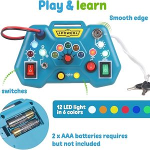 Toddler Montessori LED Light Switch Control Board - Educational Toys