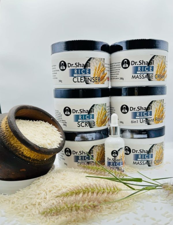 Dr Shazil Rice Facial 300 g, Revitalize your skin with Rice Extract.