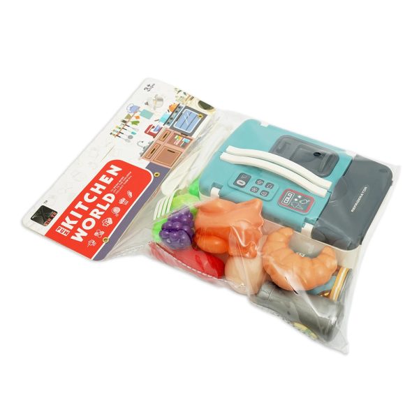 Kids Pretend Play Kitchen Set With Mini Fridge, Toys for Girls - Image 2