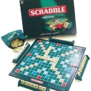 Mattel English Scrabble Board Game for 4 Players