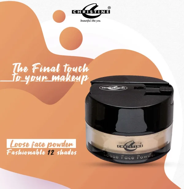 Christine Loose Face Powder – Shade 321 Ivory  - Image 4