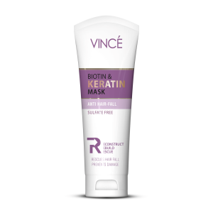 Vince Biotin And Keratin Mask, Anti Hair Fall, For Silky Smooth Hair.