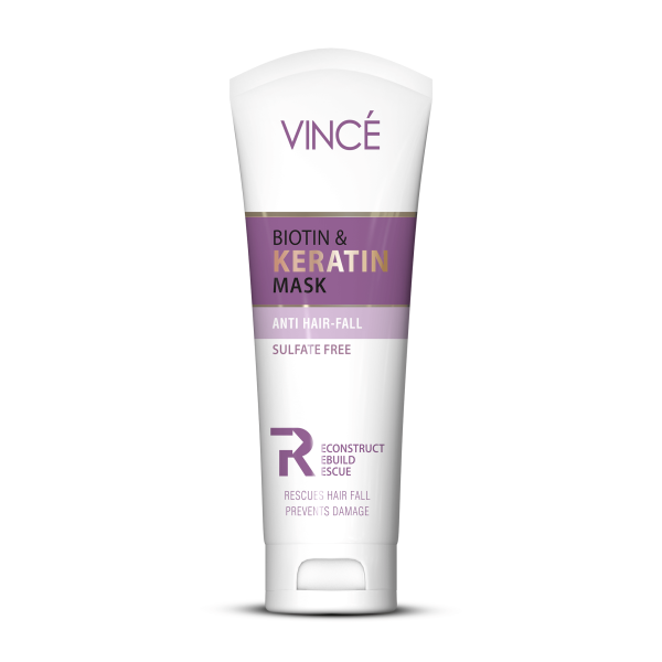 Vince Biotin And Keratin Mask, Anti Hair Fall, For Silky Smooth Hair.