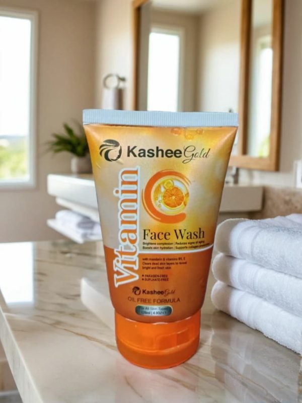 Kashee Gold Vitamin C Face Wah, Oil Free Formula, 120 ml.