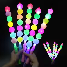 Glowing concert props, fluorescent flashing colorful silver sparkling sticks, cheering toys, LED light sticks