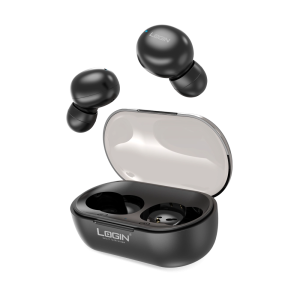 Login L-201 AirDots, Anti-Drop Adaptive Fit, Wireless, Bluetooth AirDots, (Black).
