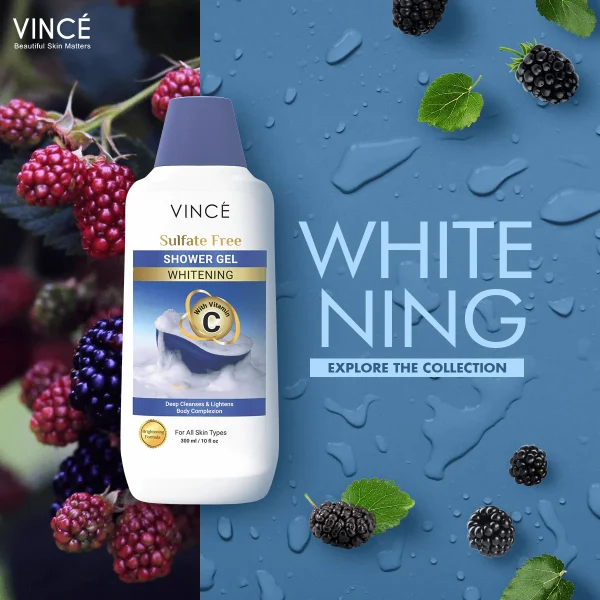 Vince Whitening Shower Gel 300ml - Image 4
