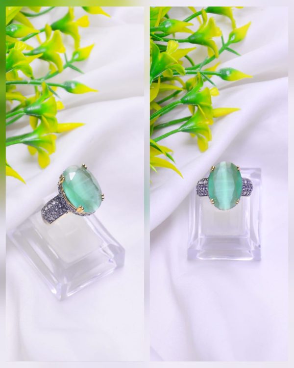 Casting Made Zircon stones Ring Exclusive By Unique Fancy Jewelry - Image 5