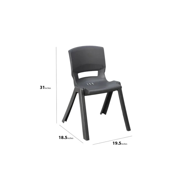 Posturo Full Plastic Mini Chair Model SP-076 - Image 2