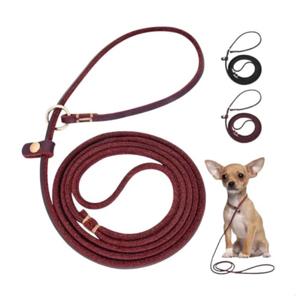 Leather Choke Leash For Pets , CLH-01075 - Image 2