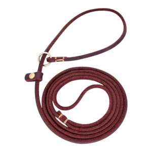 Leather Choke Leash For Pets , CLH-01075