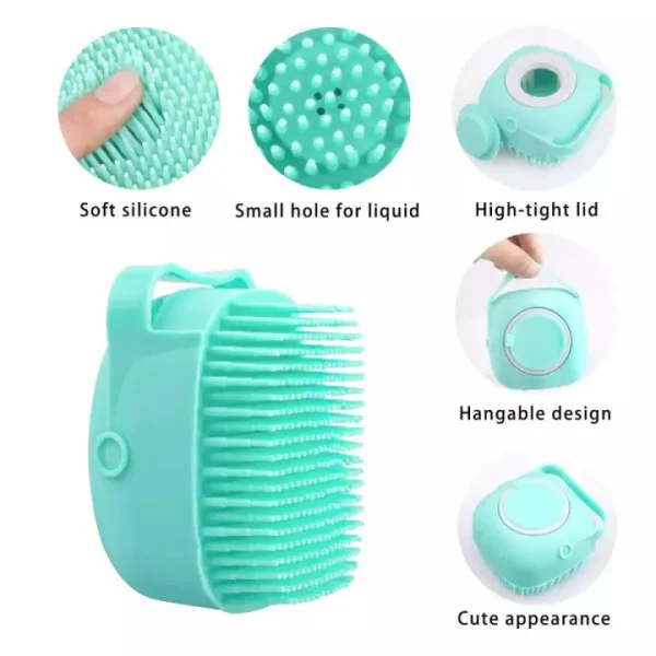 Silicon Bathing Brush For Cats And Dogs, Pets Bathing Brush. - Image 2