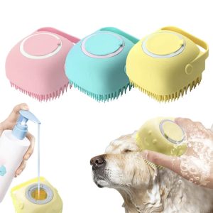 Silicon Bathing Brush For Cats And Dogs, Pets Bathing Brush.