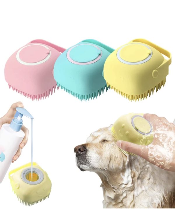 Silicon Bathing Brush For Cats And Dogs, Pets Bathing Brush.