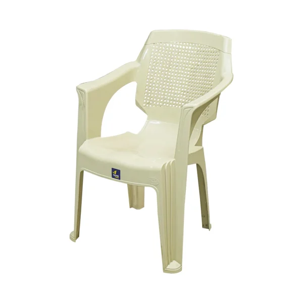 SAAB Full Plastic High Back Jali Chair Model SP-835 - Image 2