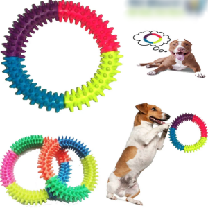 Ring Rubber Puppy, Dog Teether Toy.