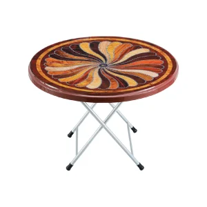 SAAB S-215-NS Steel-Plastic Round Table with New Surface Sticker