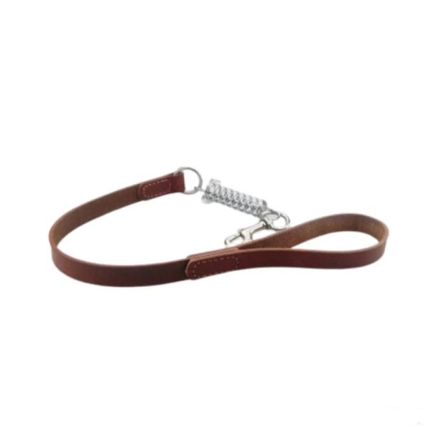 Square Leather leash High with Spring For Pets, CLH-01073 - Image 2