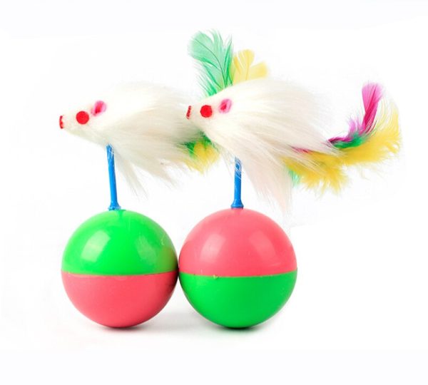 Cat Toy, Cat Playing Ball With Mouse. - Image 2