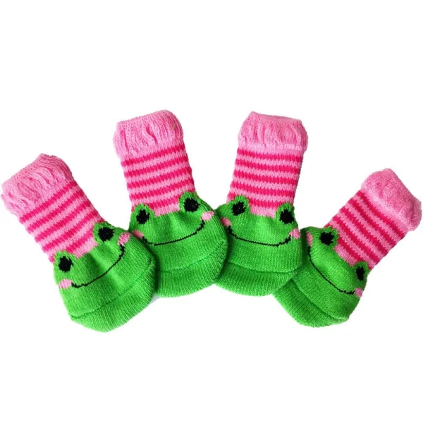Dogs Anti Slip Socks, Pet Knits Socks, Cute Cartoon Dog Socks. - Image 2
